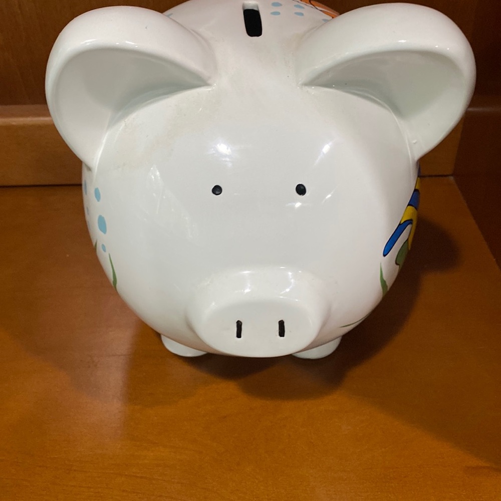 Vintage Boys Piggy Bank Sea theme